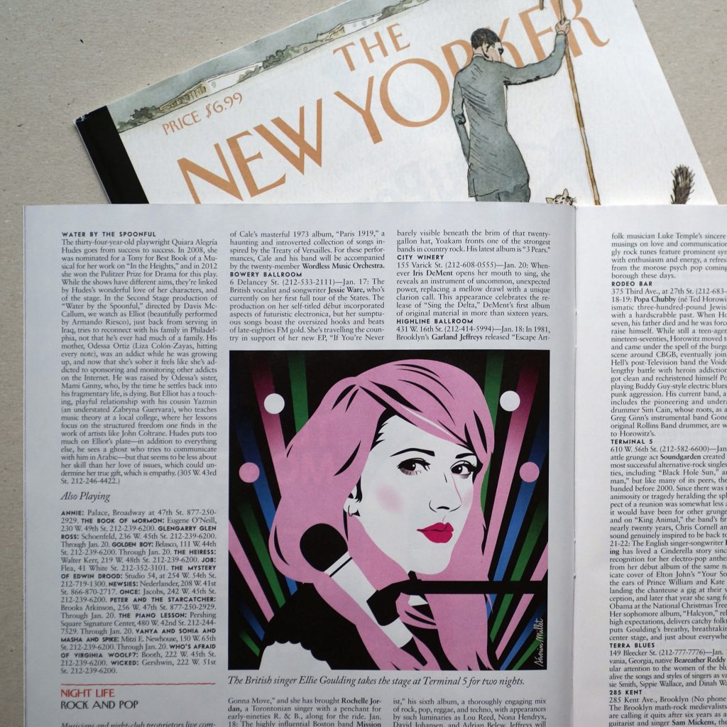 Portrait Ellie Goulding the New Yorker.
